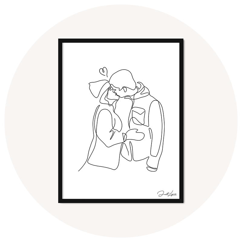 Custom One Line Art - The Perfect Present For Christmas - Just Lyne