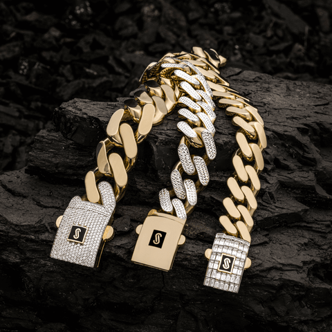 Jess Lock Chain Bracelet in Gold