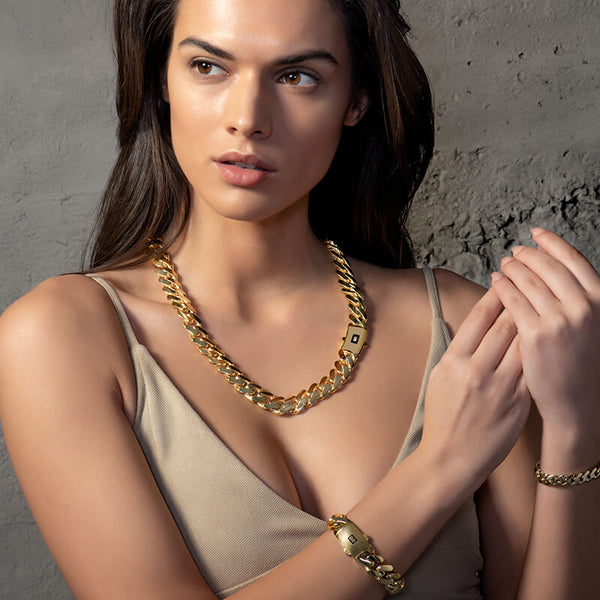 Women's Monaco Model Stainless Steel Bangle Bracelet