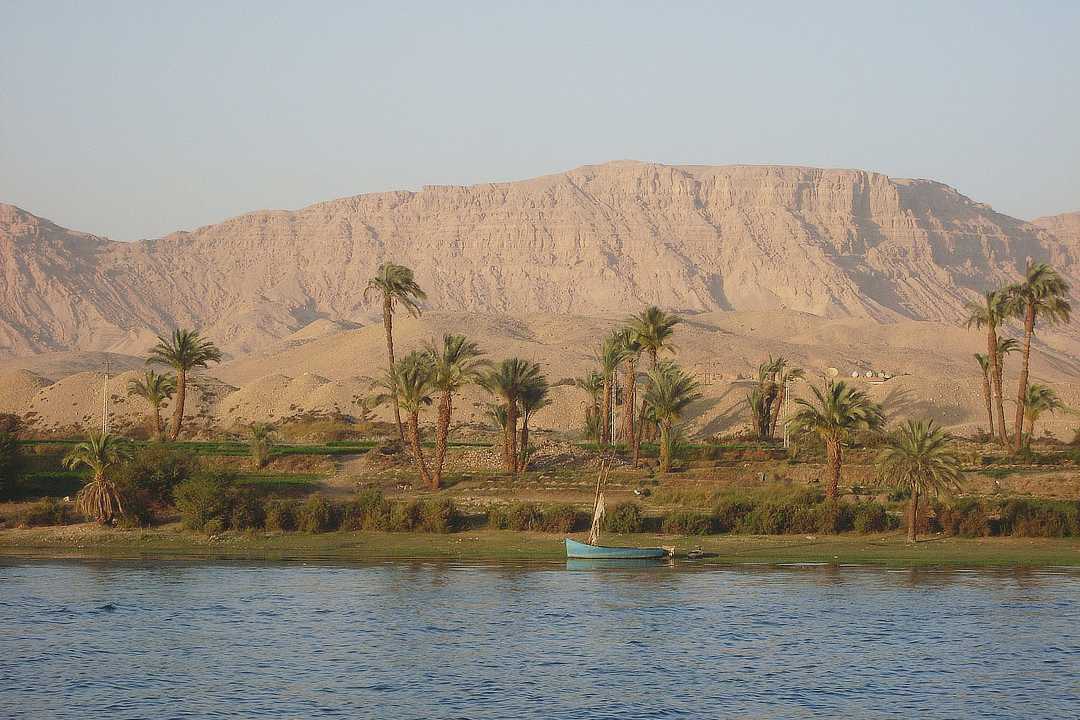 Río Nilo en Luxor Egipto