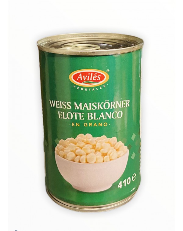 Elote o maíz / maïs Blanco para esquites Avilés 410g — MéxicoTeAmo