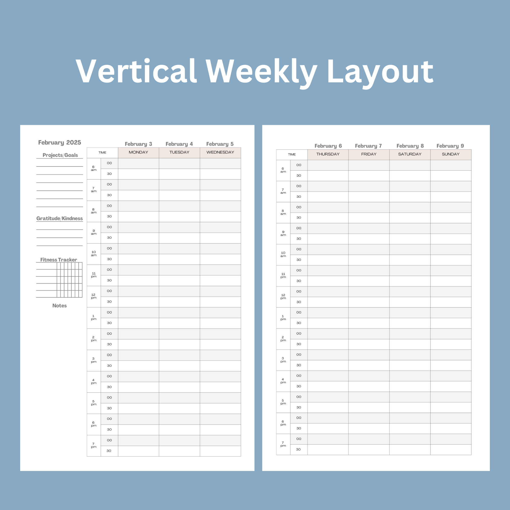 Weekly Planner 2025:  Synchronicity