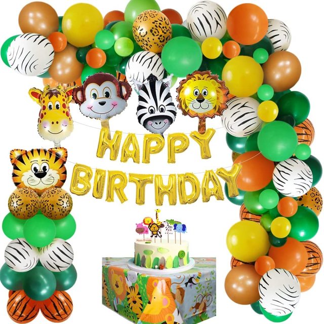 Jungle Safari Animal Birthday Garland Arch Kit