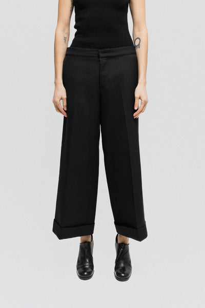 YOHJI YAMAMOTO POUR HOMME - High waisted large pants with side buckles –  L'OBSCUR
