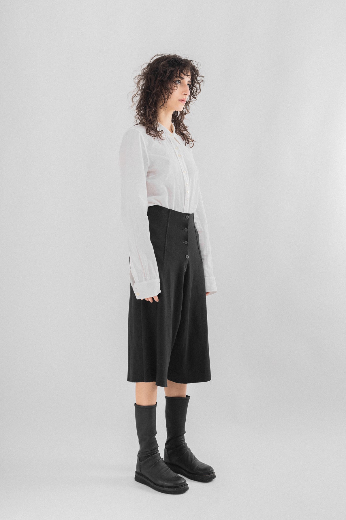 Yohji Yamamoto 13AW コットンパネル パンツ カーキ2 | www