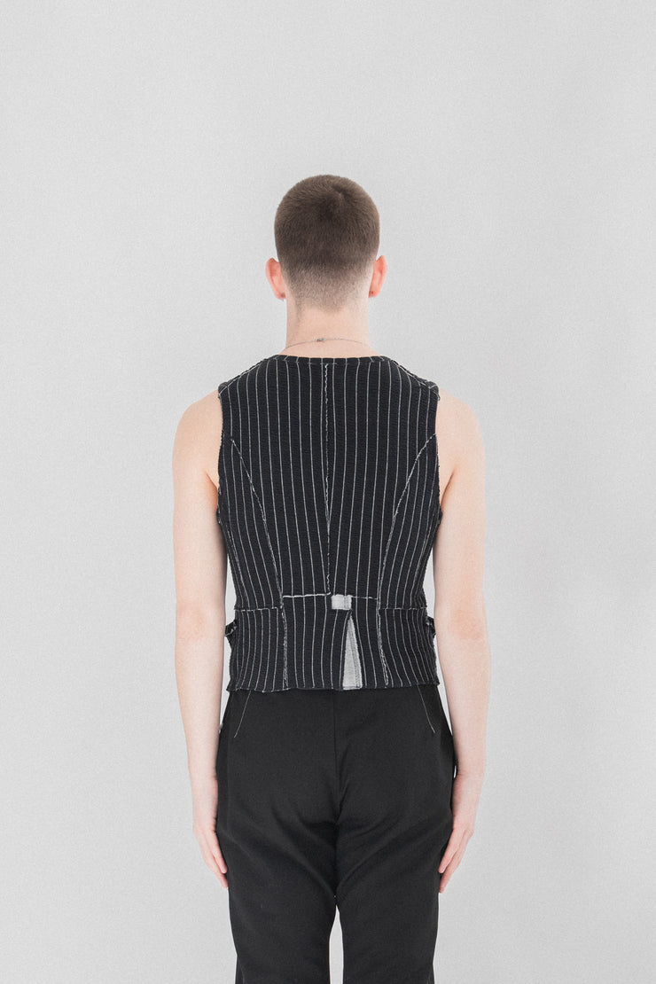 TAKAHIRO MIYASHITA THE SOLOIST - Striped vest – L'OBSCUR