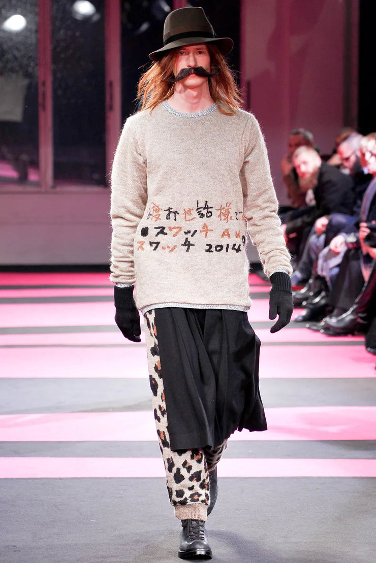 YOHJI YAMAMOTO POUR HOMME - FW13 Mohair knitted sweater 