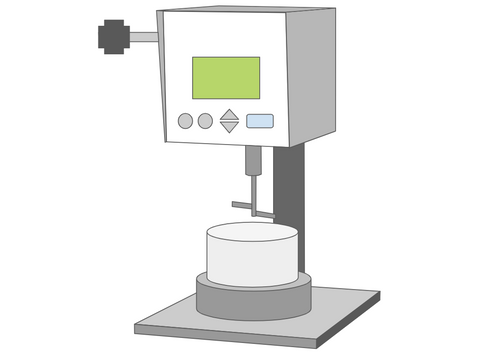 Diagram of Coaxial Double Cylindrical Rotational Viscometer Stormer