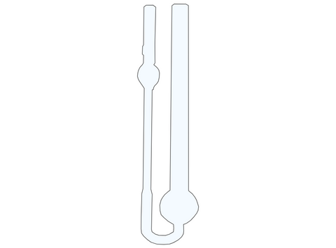 Diagram of Ostwald capillary viscometer