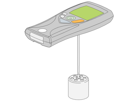 Diagram of a single cylindrical rotational viscometer Viscometer