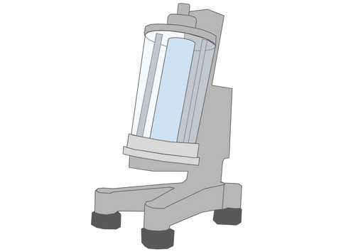 Diagram of the falling ball viscometer Heppler