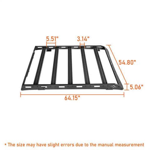 2007-2013 Toyota Tundra Roof Rack Luggage Rack 4x4 Truck Parts - Hooke Road b5213s dimension 2