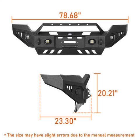 Hooke Road 2011-2016 Ford F-250 Front Bumper Dimension B8525