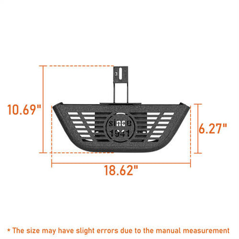 Hooke Road Jeep Wrangler Jk 2 Door Side Hoop Steps Dimension 2