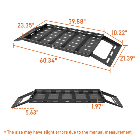 2018-2024 Jeep Wrangler JL Interior Cargo Rack 4x4 Jeep Parts - Hooke Road b3061s dimension