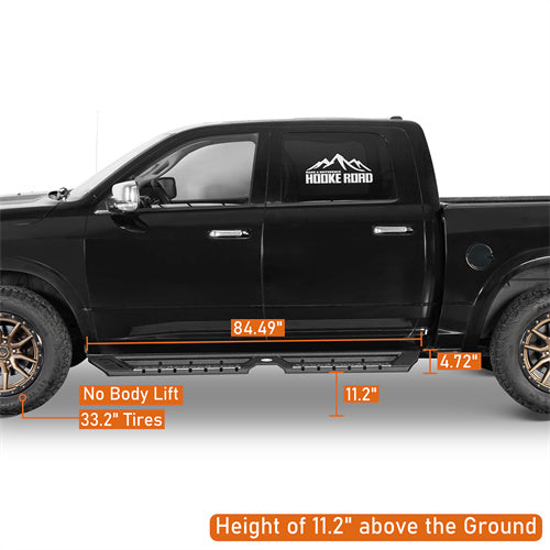 Hooke Road Nerf Side Step Bars for Ram 1500 & Ram 1500 Classic & Ram 2500/3500 Crew Cab b6028 11