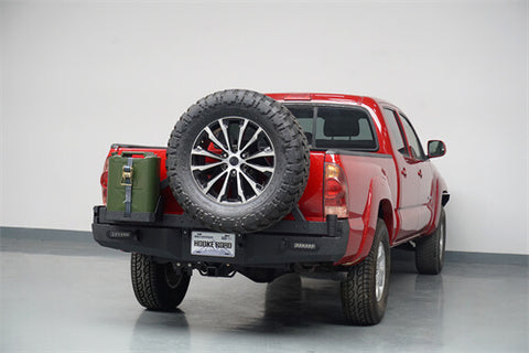 Tacoma Off-Road Steel Rear Bumper with Swivel Tire Rack Fits 2005-2015 Toyota Tacoma - Hooker Road B4013s Details 4