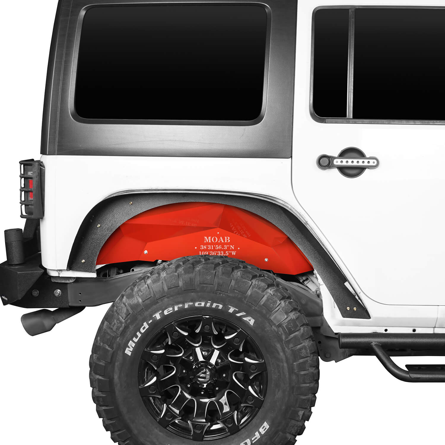 HookeRoad Jeep JK Rear Inner Fender Liners Vivid Red for 2007-2018 Jeep  Wrangler JK