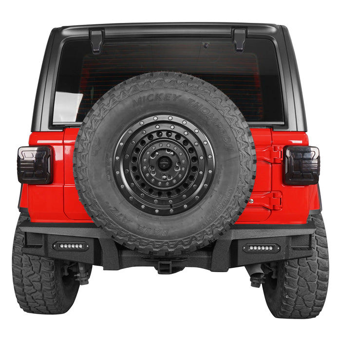 HookeRoad Jeep JL Rear Bumper w/2 Inch Hitch Receiver for 2018-2023 Jeep  Wrangler JL