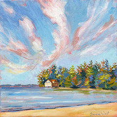 original Canadian beach painting