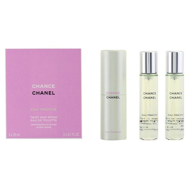 Women's Perfume Set Chance Eau Fraiche Chanel Chance Eau Fraiche (3 pc ...