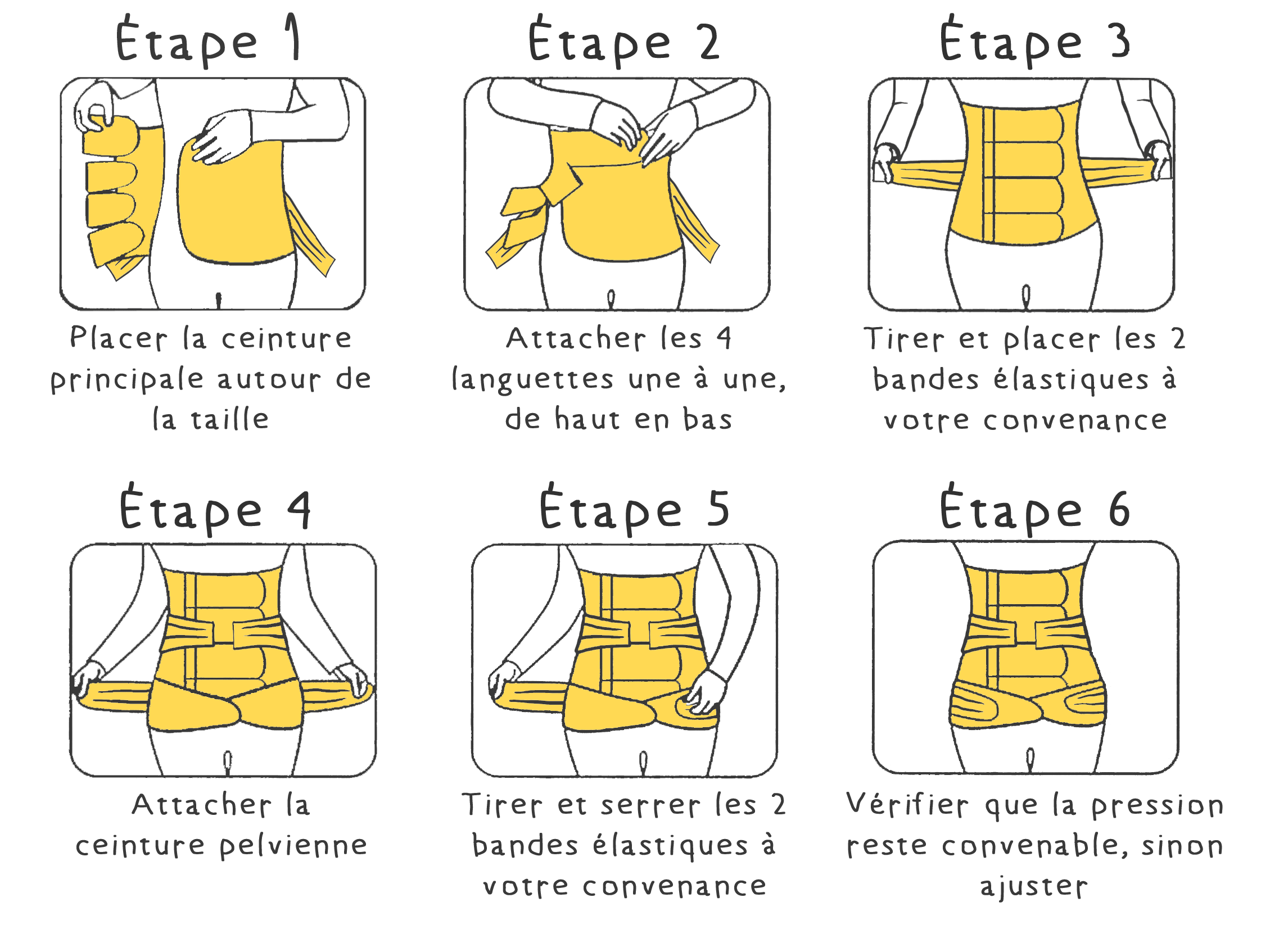 AYFES Bande Abdominale Post-Partum Ceinture Post Accouchement Ventre Plat  Ceinture de Récupération pour Femme Ceinture de Soutien Postnatal Élastique