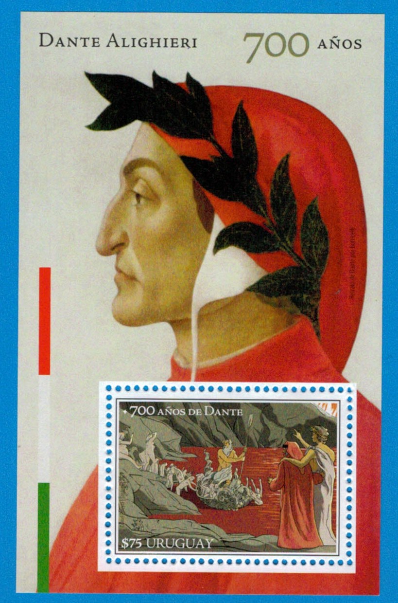 700 a os de Dante Alighieri FilateliaUY