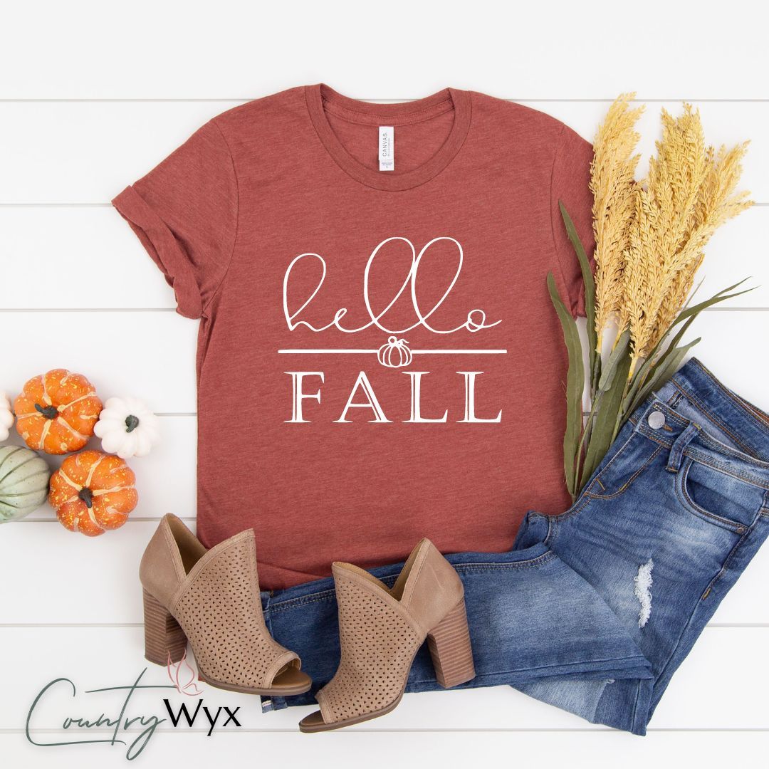Country Wyx Box - October 2023 - Hello Fall T-Shirt