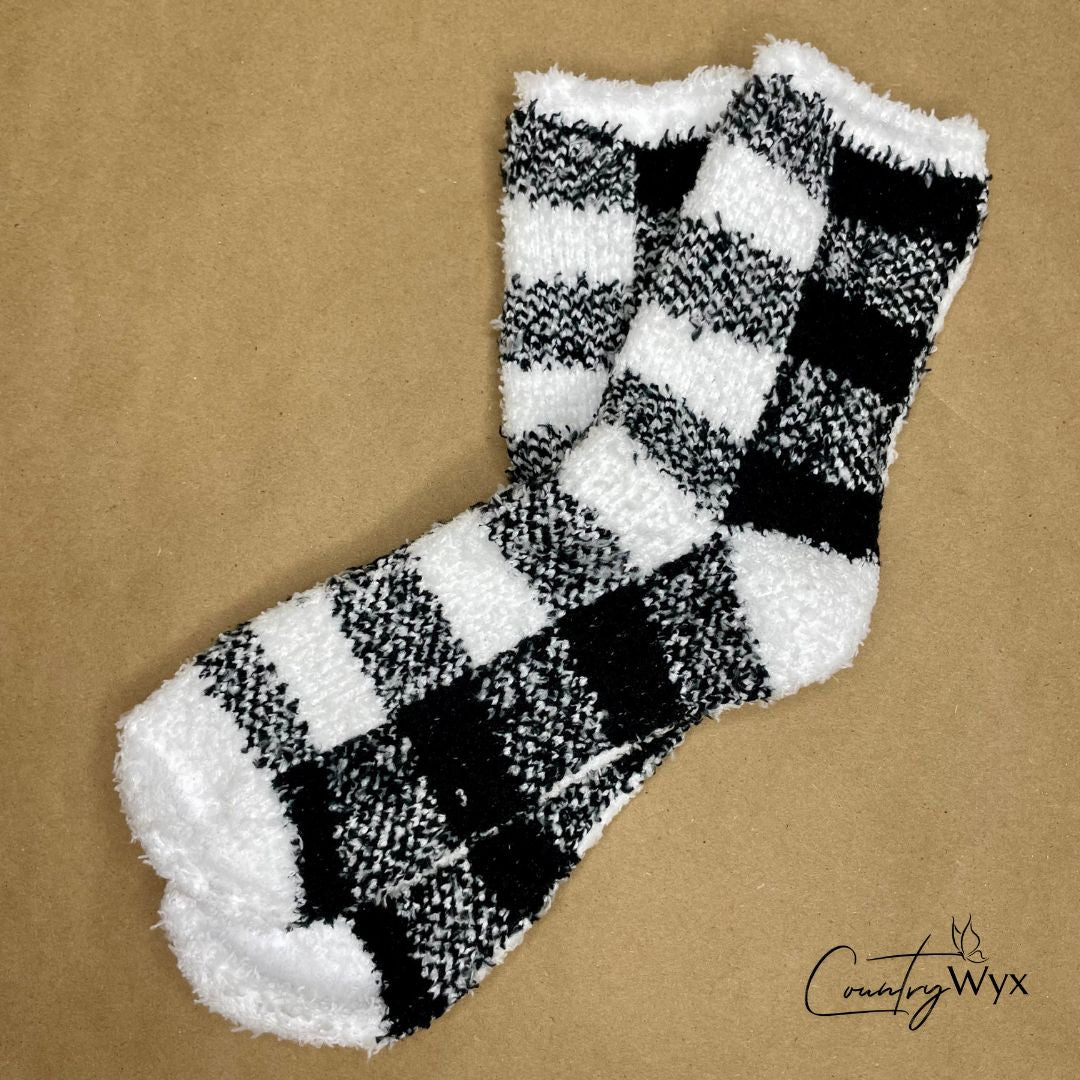 Country Wyx Box - February 2024 - Cozy Plaid Socks