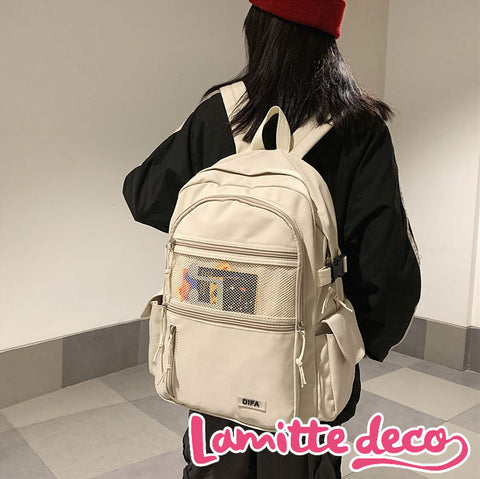 通学やカップルコーデに オシャレな大容量リュックサック Lamittedeco 通学やカップルコーデに オシャレな大容量リュックサック Lamittedeco