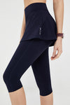 FlexEase™ High Waisted Athletic Inner Layer Design Capri Leggings