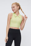 FlexEase™ Women's Collared Crop Tops