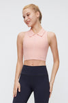 FlexEase™ Women's Collared Crop Tops