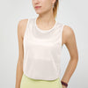 Women's Sleeveless Mesh Workout Crop Tank Top