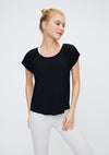 BreeLite™ Women's Relaxed-Fit Cross Back Short-Sleeve T-Shirt