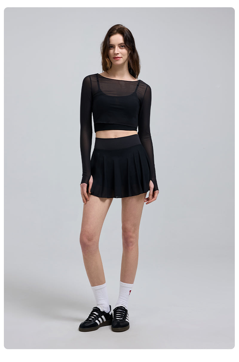 Saltum - Sheer Mesh Top