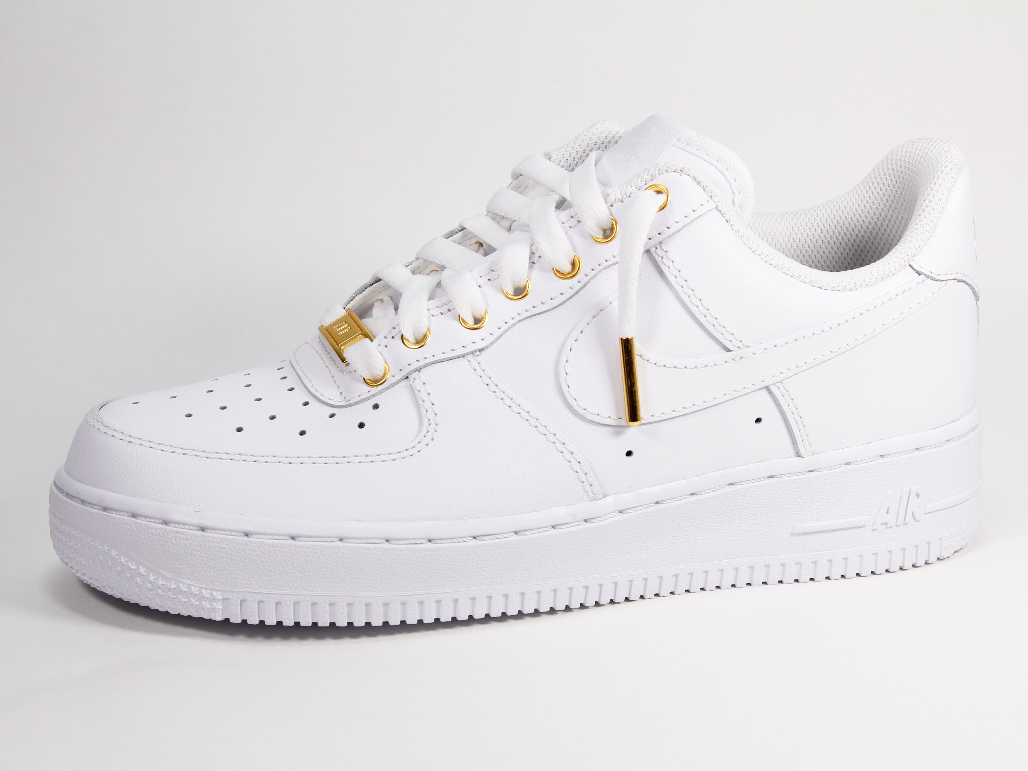 white and gold air force 1 men