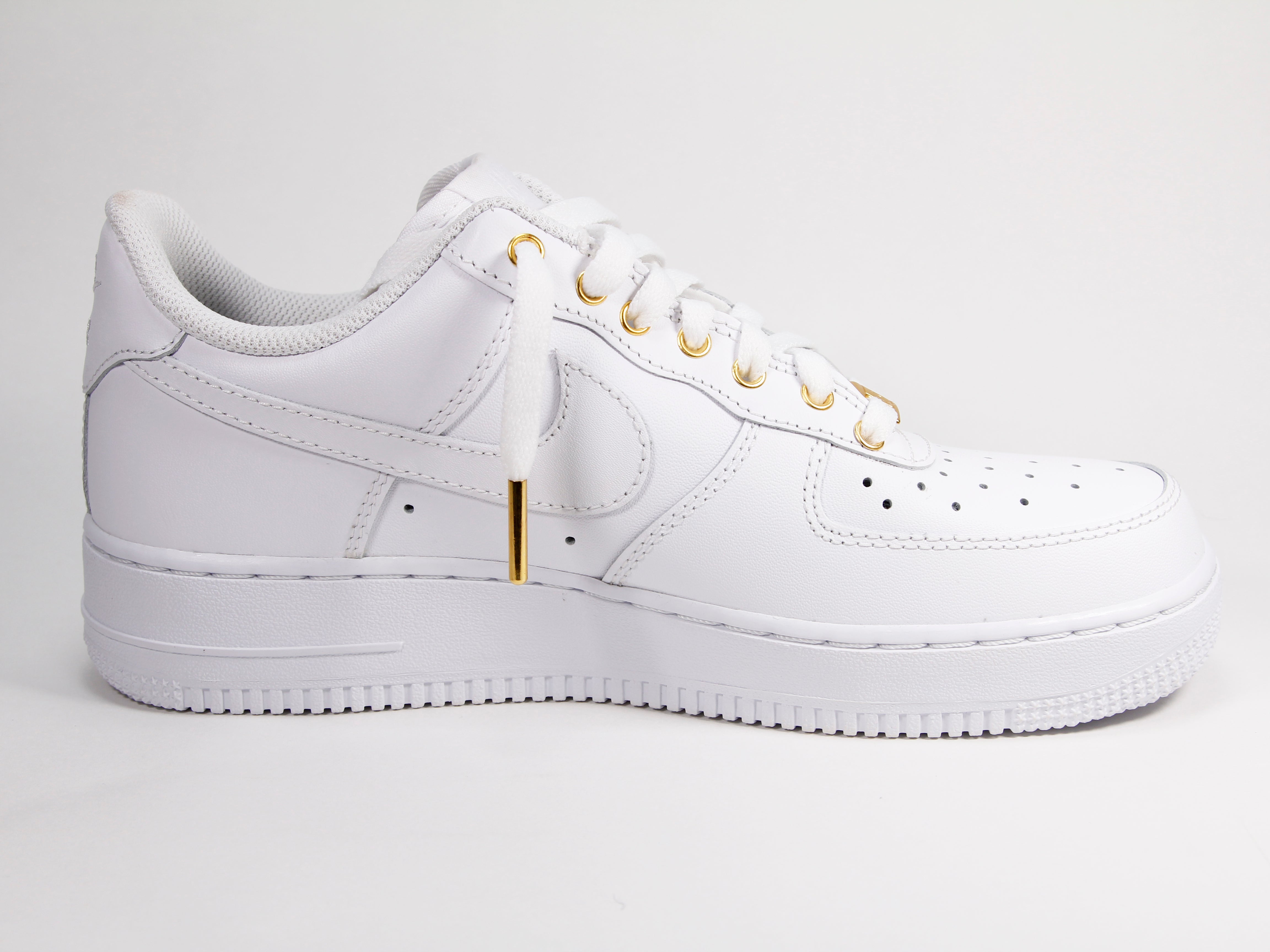 white and gold air force 1 men