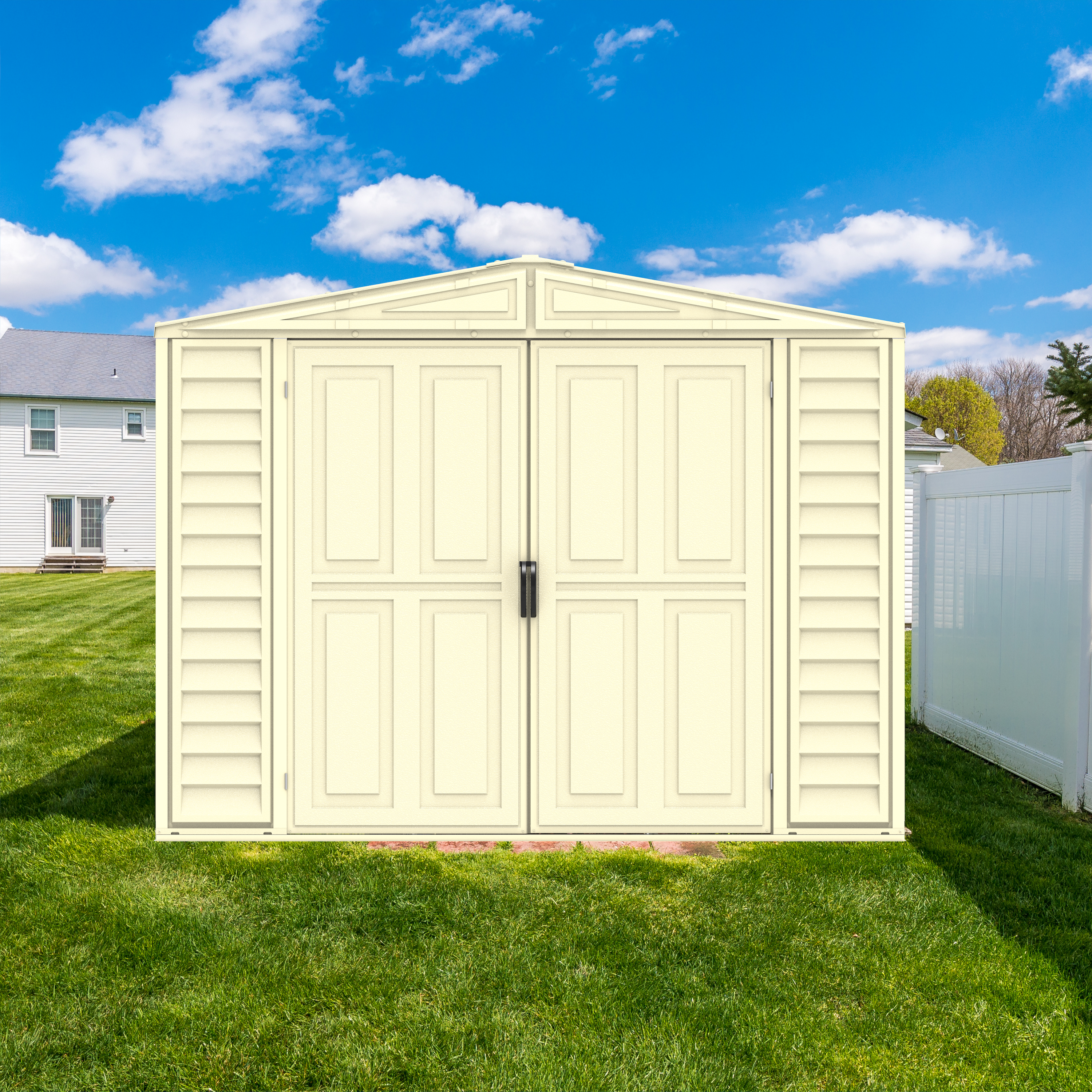 Duramax 4ft x 8ft Sidemate PLUS Vinyl Resin Outdoor Storage Shed With