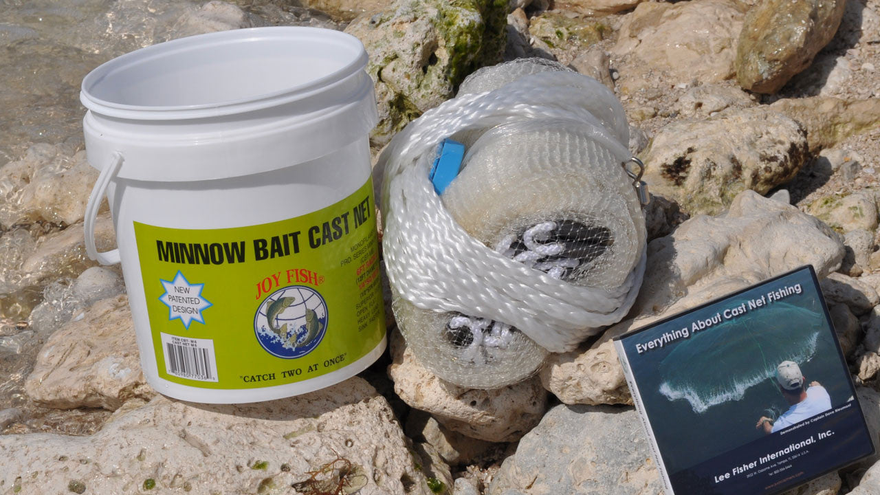 Joy Fish Minnow Cast Nets 1/4" Sq. Mesh