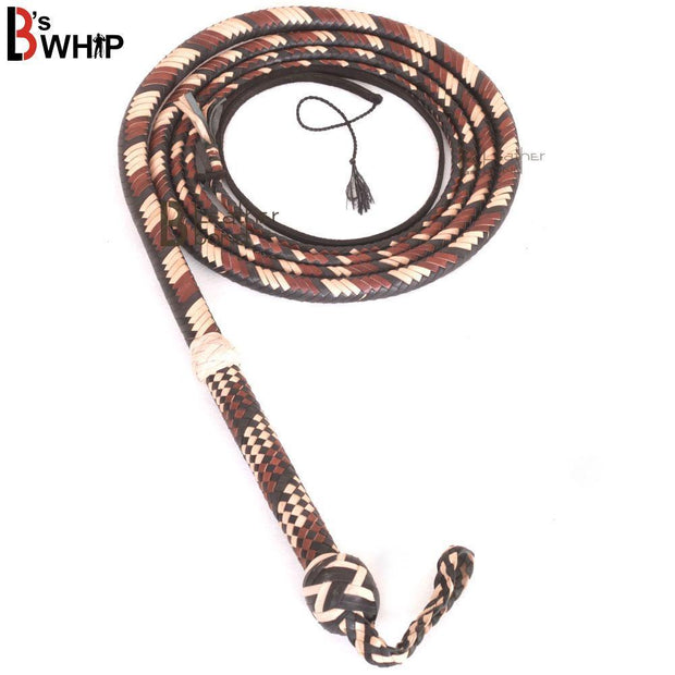 Bull Whip 6, 8, 10, 12, 14 & 16 Feet long 16 Strands Kangaroo Hide