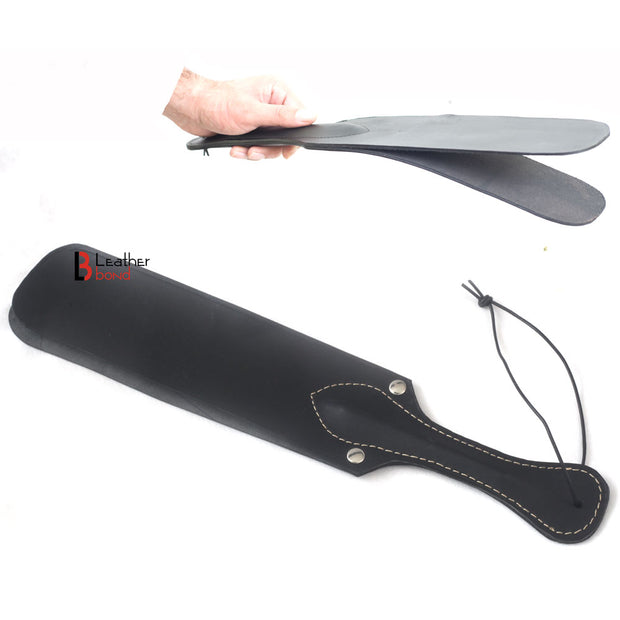 Leather Spanking BDSM Paddle Slapper Steel Studded Heavy Weight