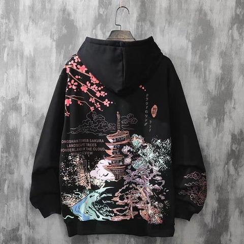 Japanischer Landschafts-Hoodie