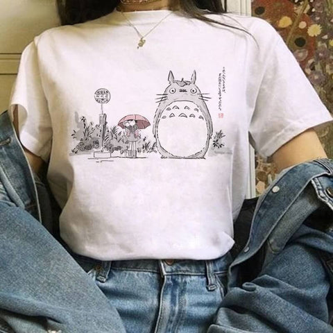 Studio Ghibli T-Shirt im Kawaii-Stil