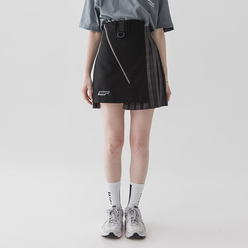 Image of HARSH and CRUEL Asymmetric Pleated Skirt