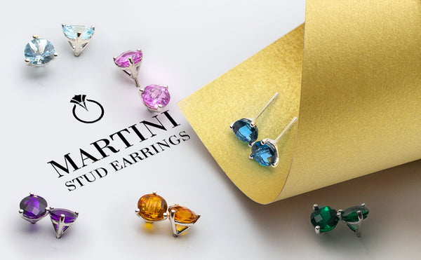 Martini Stud Earrings