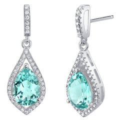 Simulated Paraiba Tourmaline Sterling Silver