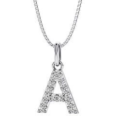 Lab Grown Diamond Initial Pendant Necklace