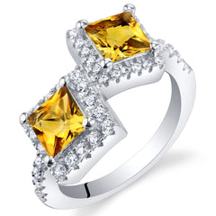 Citrine Sterling Silver Ring