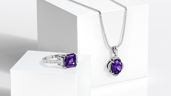 14K White Gold Amethyst Jewelry Collection